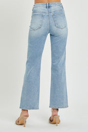 RISEN High Rise Straight Jeans