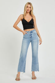 RISEN High Rise Straight Jeans