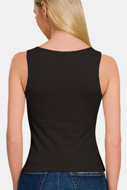 Square Neck Cropped Tank