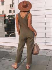 PREORDER Scoop Neck Wide Strap Jumpsuit