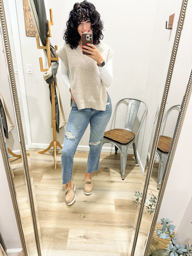 Audrey Soft Oversized Sweater Vest