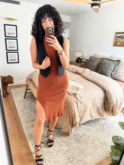 Our First Date Ribbed Dress