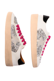 CORKYS Another Round Sneakers in Silver Sequins