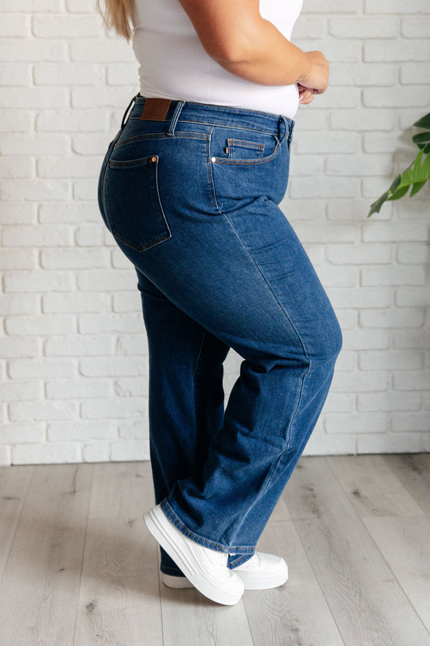 JUDY BLUE Hazel High Rise Vintage Wide Leg Jeans