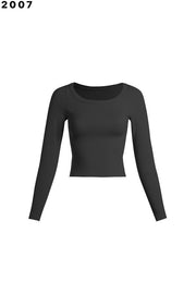 Compressive Ribbed Long Sleeve 2 Colors