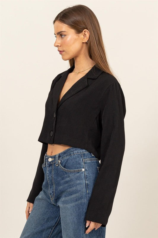 Dance Until Sunlight Cropped Blazer