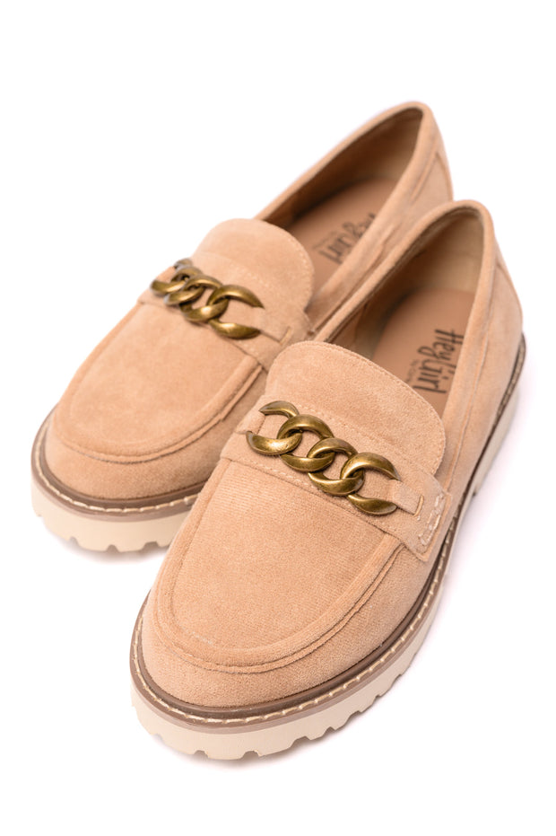 CORKYS Literally Loafers in Camel Faux Suede