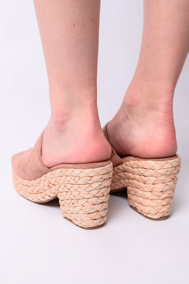 CORKYS Solstice Espadrille Wedge in Blush