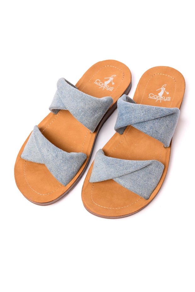 CORKYS With a Twist Sandal in Denim