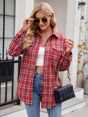 PREORDER Plaid Button Up Long Sleeve Shirt