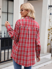 PREORDER Plaid Button Up Long Sleeve Shirt