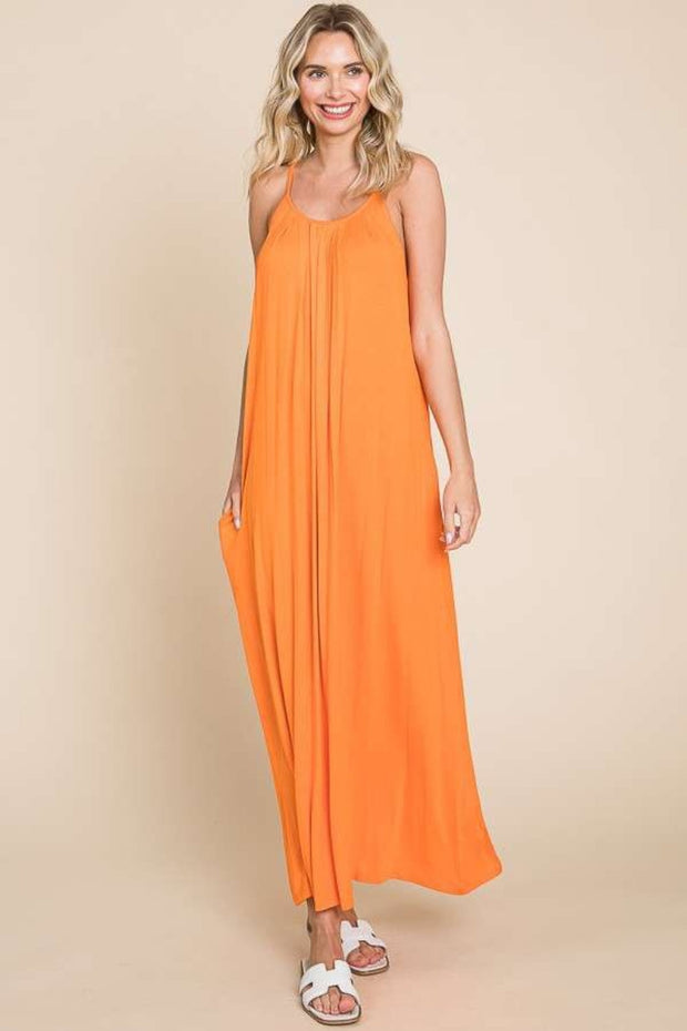 Tie Back Maxi Cami Dress