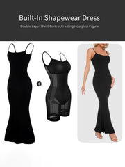 PREORDER Built-In Shapewear Sleeveless Maxi Dress 3 Colors