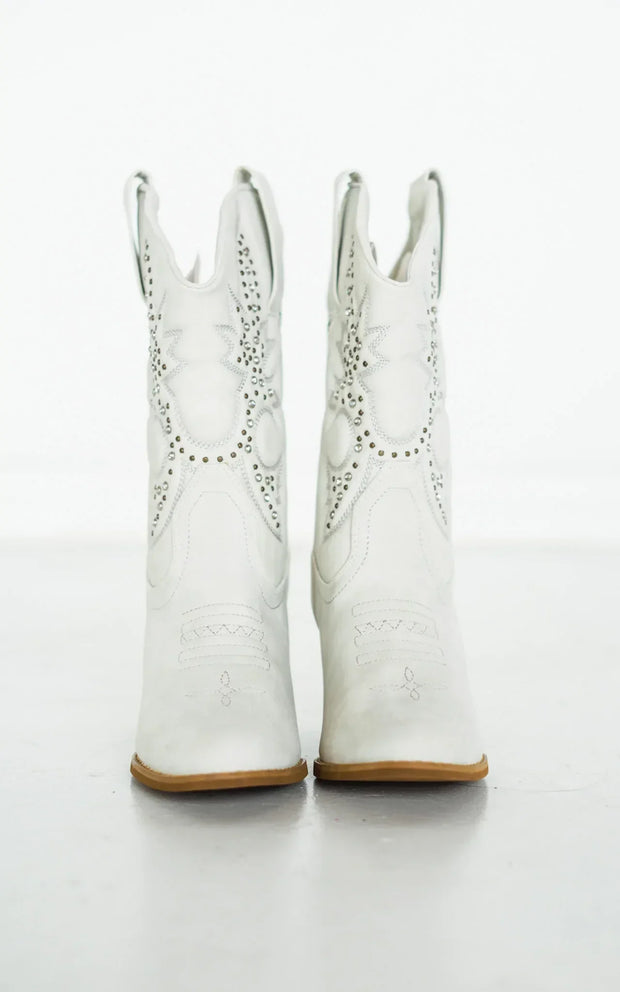 Houston Western Boots in White